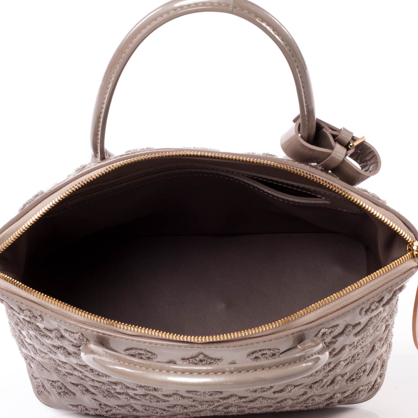 Patent Lambskin Fascination Lockit Gris