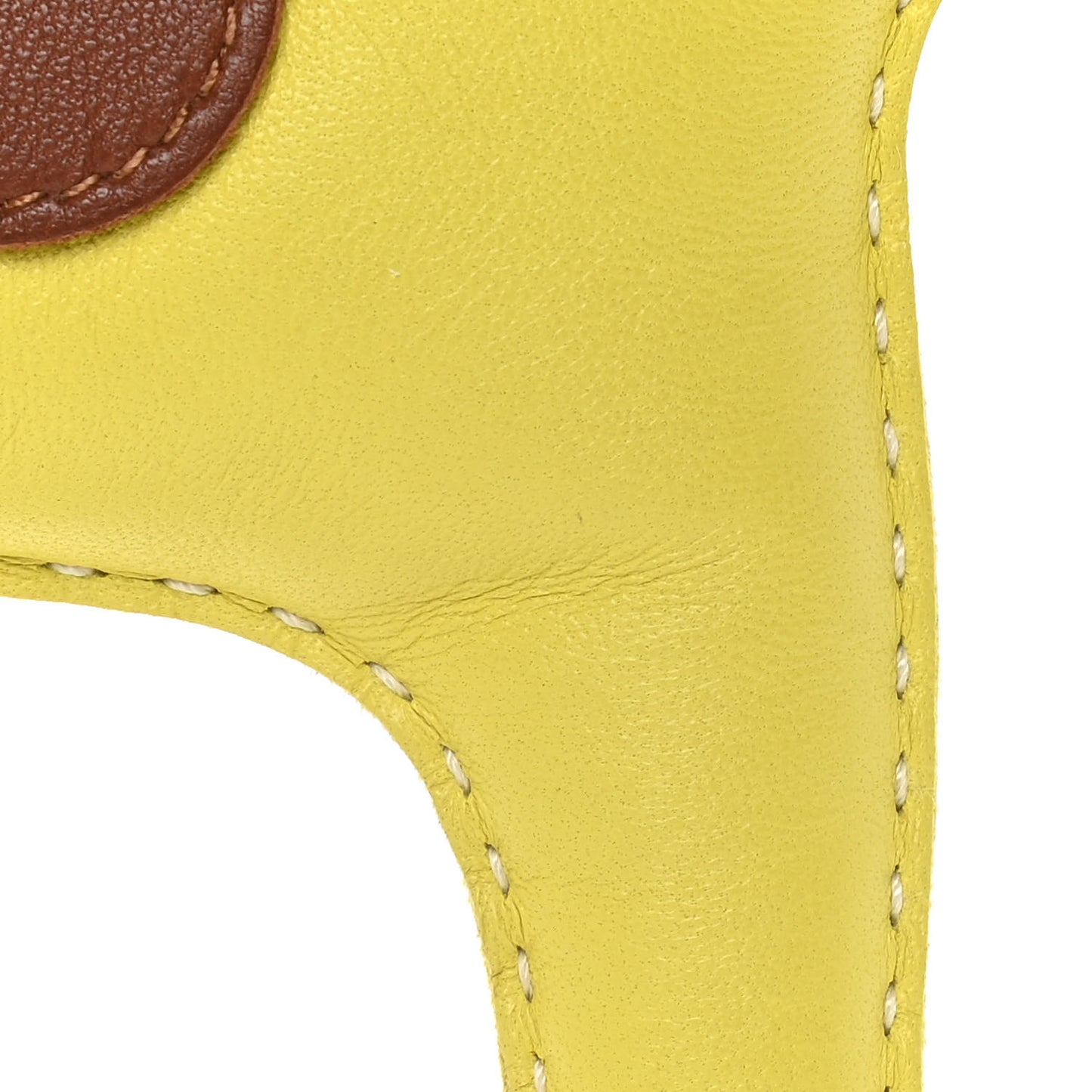 Milo Lambskin Grigri Rodeo Horse Bag Charm GM Lime Menthe Fauve