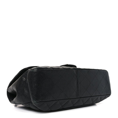 Chanel Caviar Quilted Jumbo Single Flap Black 4 of 10