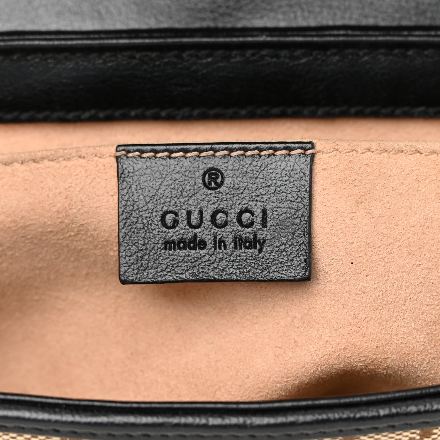 Gucci Monogram Matelasse Diagonal Mini GG Marmont Shoulder Bag Beige Black 6 of 17