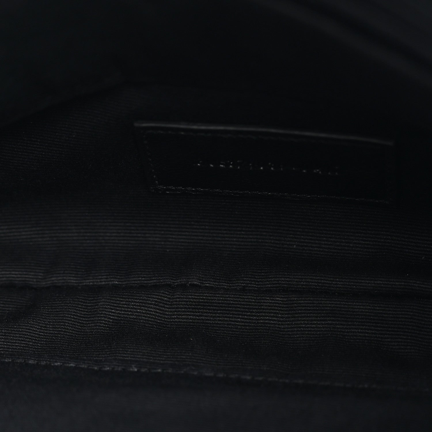 Saint Laurent Calfskin Matelasse Chevron Monogram A5 Wristlet Black 5 of 8