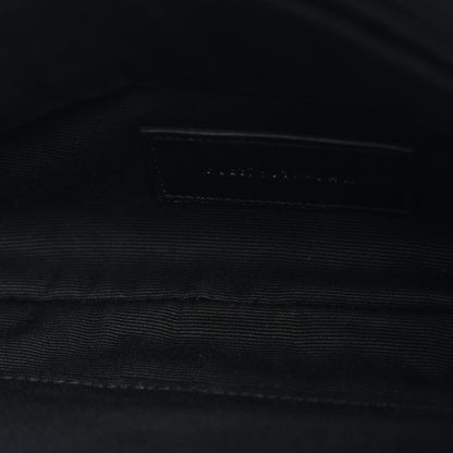 Saint Laurent Calfskin Matelasse Chevron Monogram A5 Wristlet Black 5 of 8