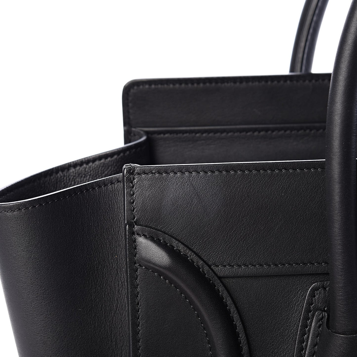 Smooth Calfskin Micro Luggage Black