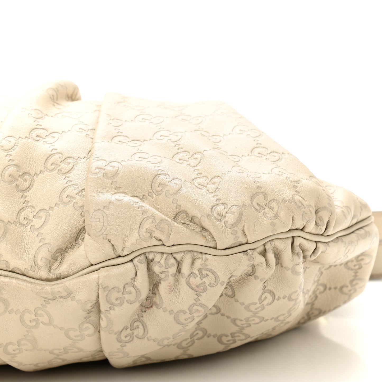 Guccissima Medium Hysteria Top Handle Bag Off White