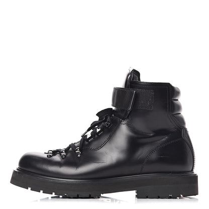 Valentino Garavani Calfskin Mens Rockstud VLTN Lace Up Boots 42 Black 1 of 8
