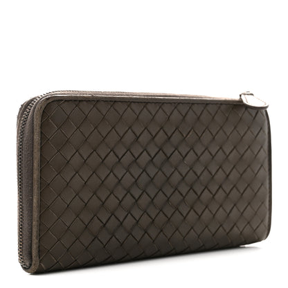 Bottega Veneta Nappa Intrecciato Zip Around Wallet Mud 3 of 10