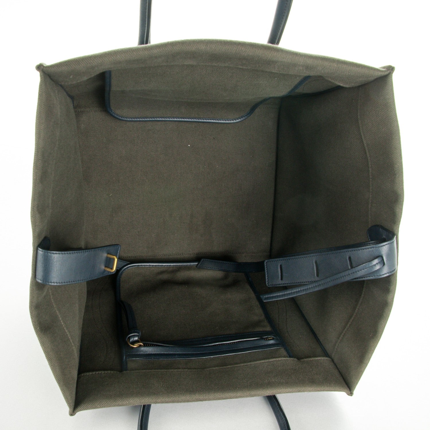 Celine Cotton Canvas Medium Phantom Luggage Olive 5 of 12