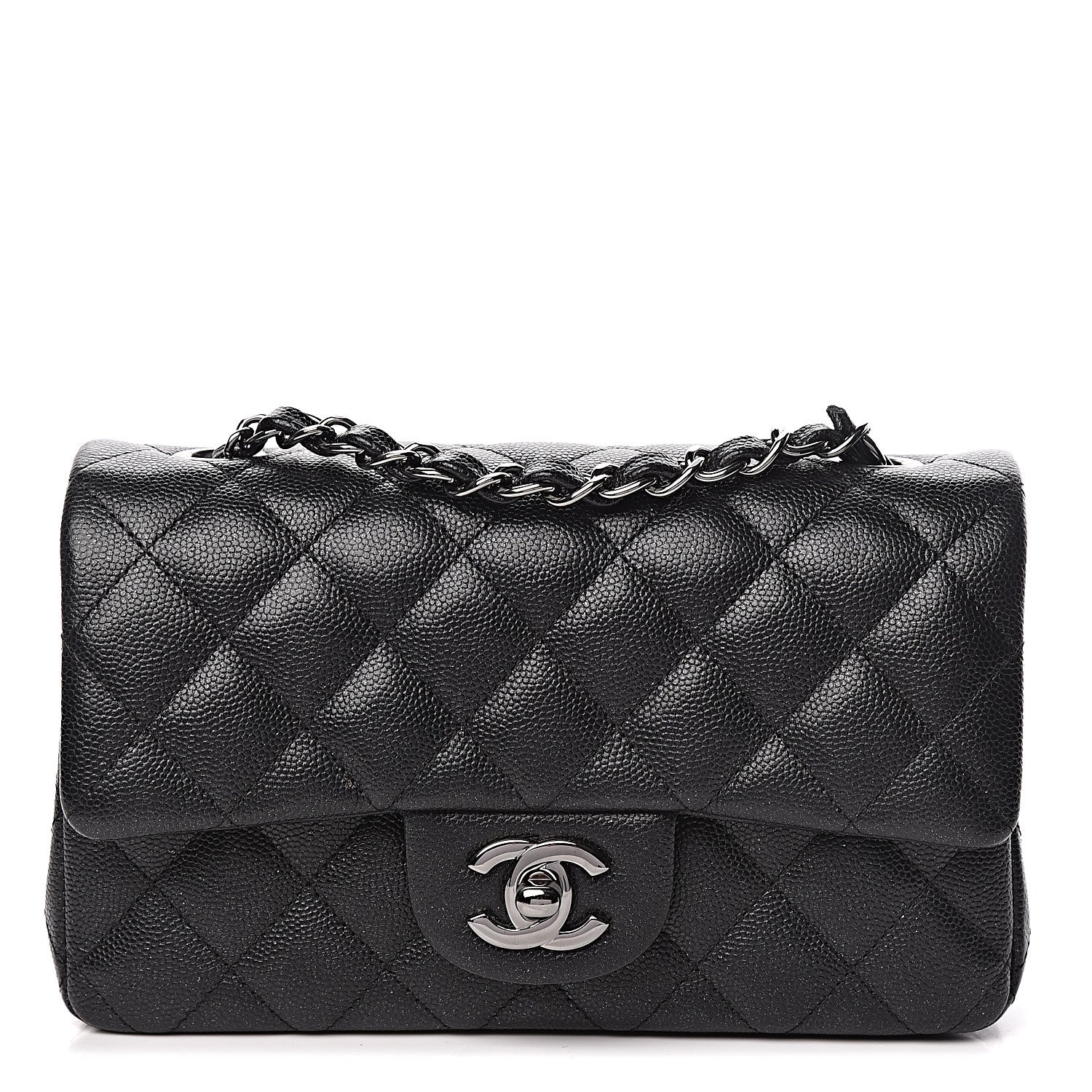 Chanel Iridescent Caviar Quilted Mini Rectangular Flap Black 1 of 11