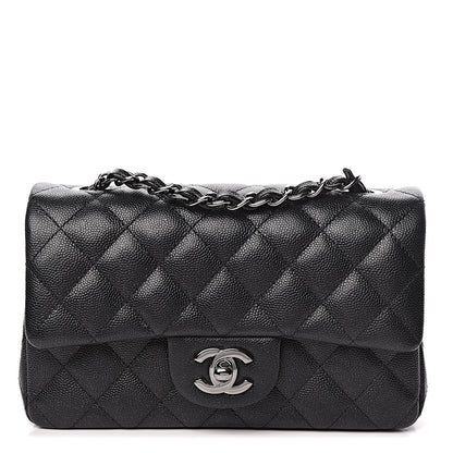 Chanel Iridescent Caviar Quilted Mini Rectangular Flap Black 1 of 11