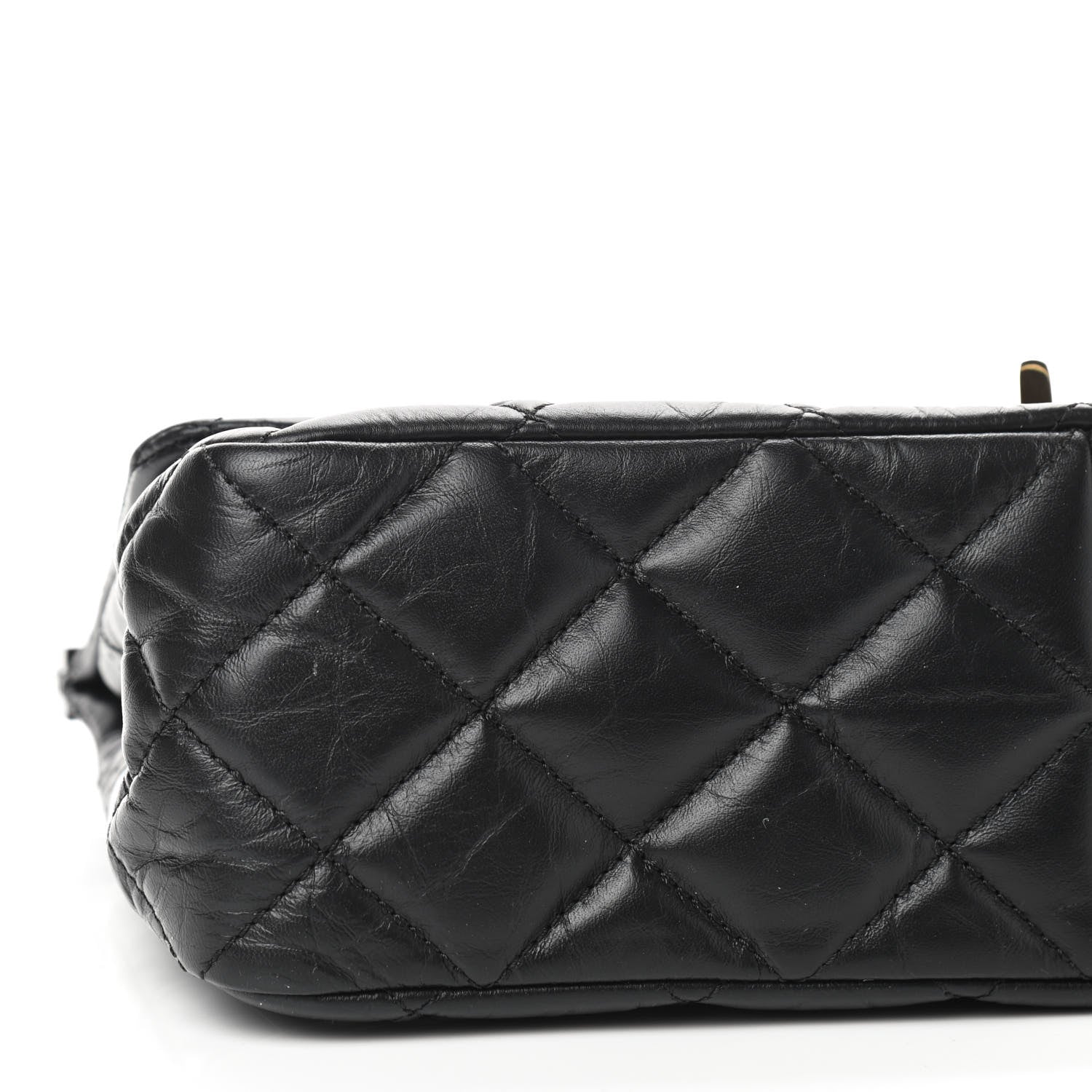 Chanel Aged Calfskin Quilted 2.55 Reissue 225 Hanger Flap Black 5 of 8