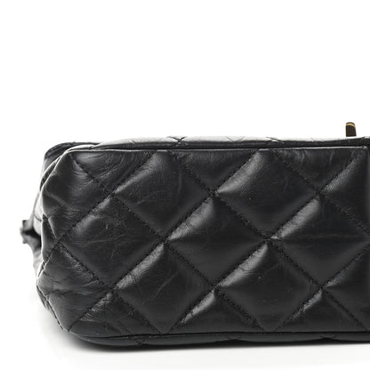 Chanel Aged Calfskin Quilted 2.55 Reissue 225 Hanger Flap Black 5 of 8