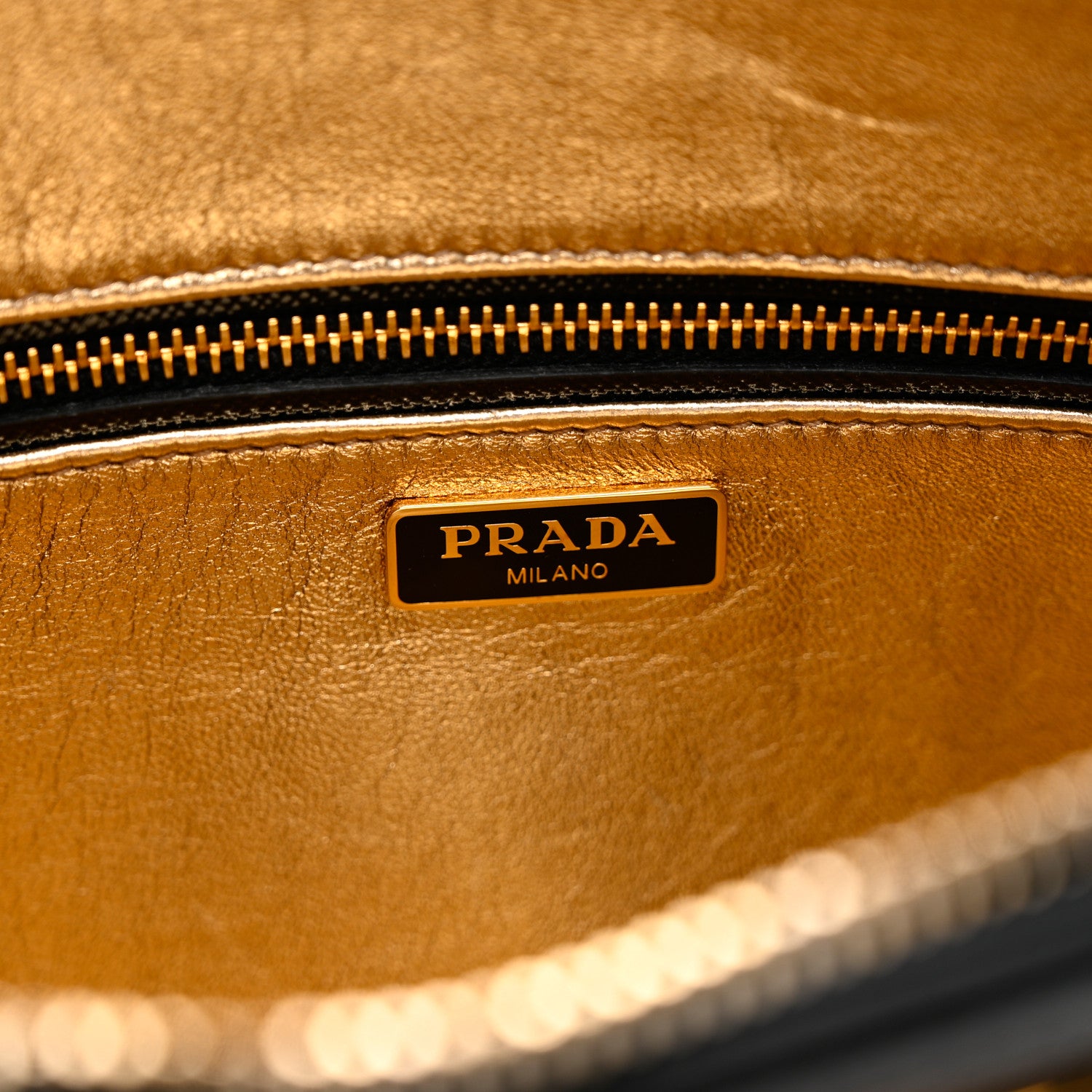 Prada Saffiano Vernice Studded Clutch Black 6 of 6