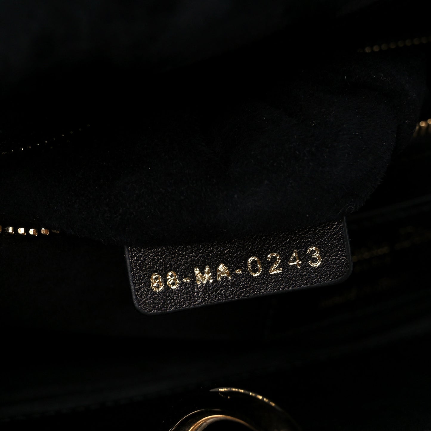Lambskin Cannage Medium Lady Dior Black