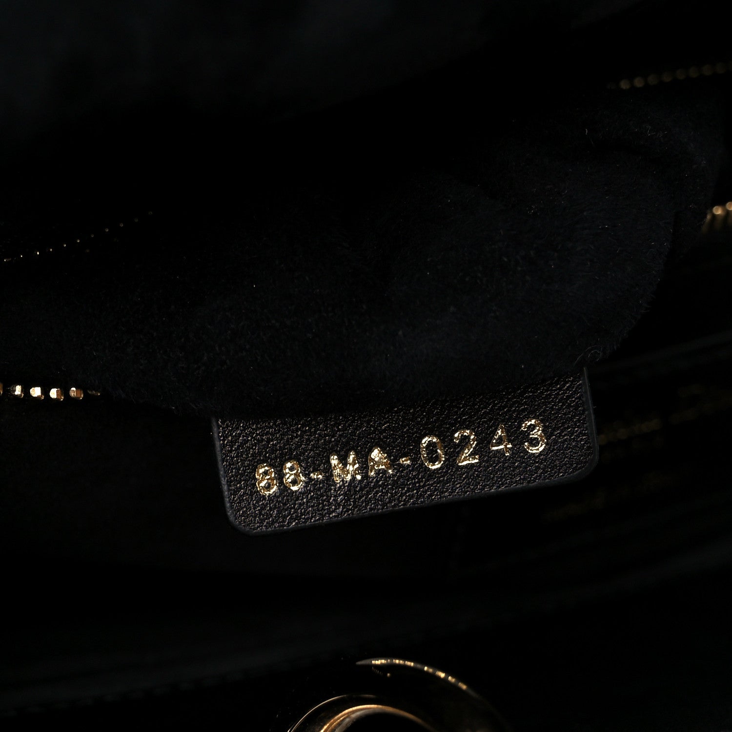 Christian Dior Lambskin Cannage Medium Lady Dior Black 7 of 10