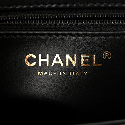 Chanel Shiny Aged Calfskin Quilted Nano Kelly Shopper Black 6 of 11