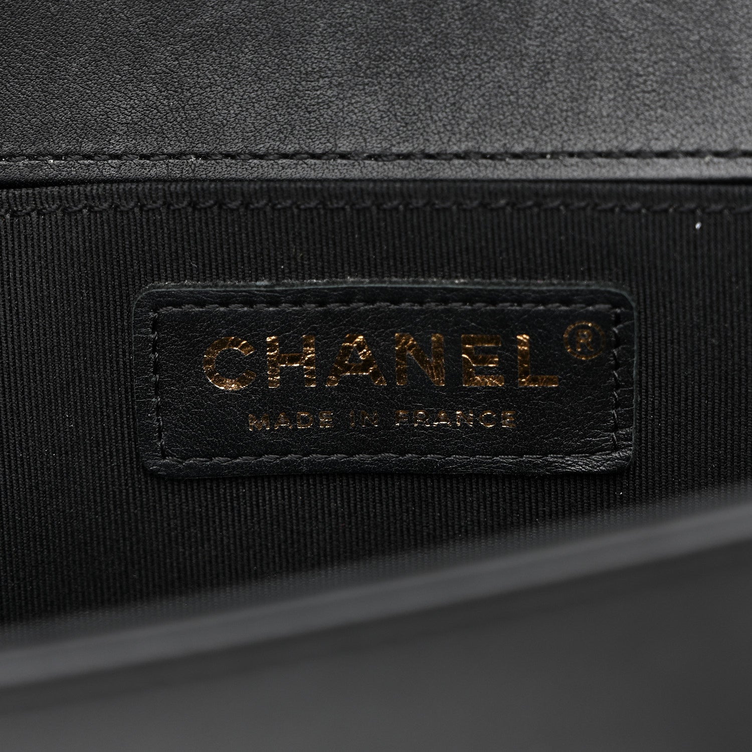 Chanel Metallic Crumpled Goatskin Small Boy Flap Black Gold 6 of 11