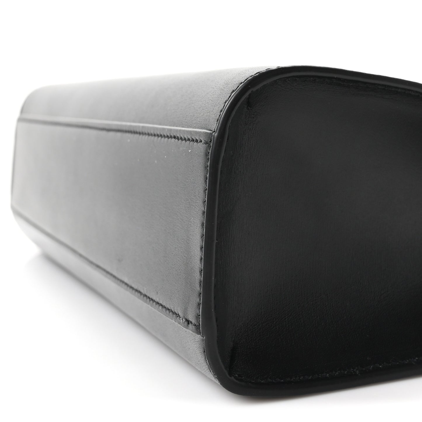 Smooth Calfskin Manhattan Shoulder Bag Black