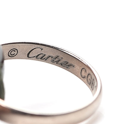 Cartier 18K White Gold Ceramic Trinity Cord Bracelet Green 4 of 5