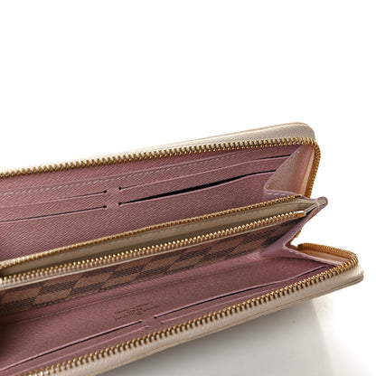 Louis Vuitton Damier Azur Clemence Wallet Rose Ballerine 9 of 10