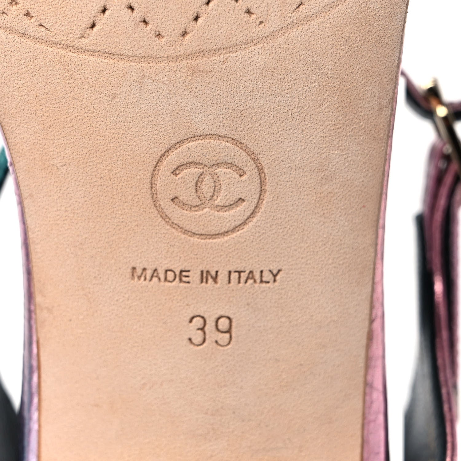 Chanel Goatskin Fantasy CC Pearl Thong Sandals 39 Multicolor 6 of 9
