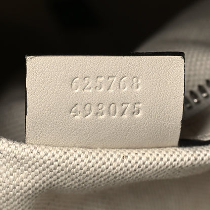 Gucci Calfskin GG Tennis Embossed Duffle Bag Mystic White 6 of 11