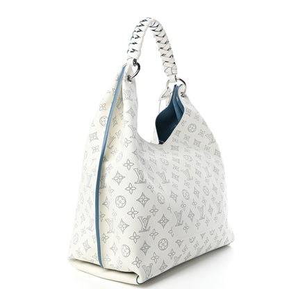 Louis Vuitton Mahina Carmel Hobo Snow 2 of 5