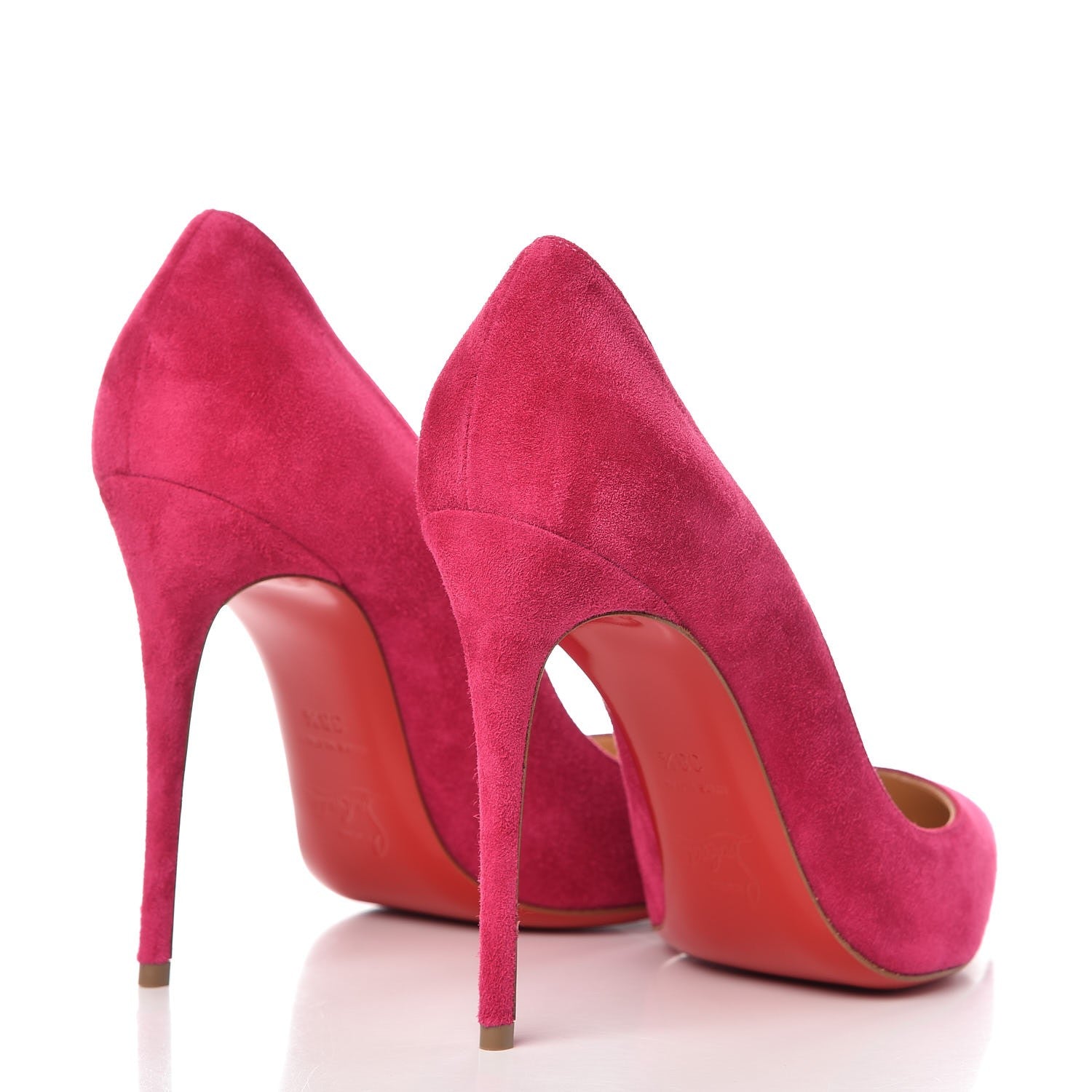 Christian Louboutin Veau Velours Pigalle Follies 100 Pumps 38.5 Rosa 4 of 8
