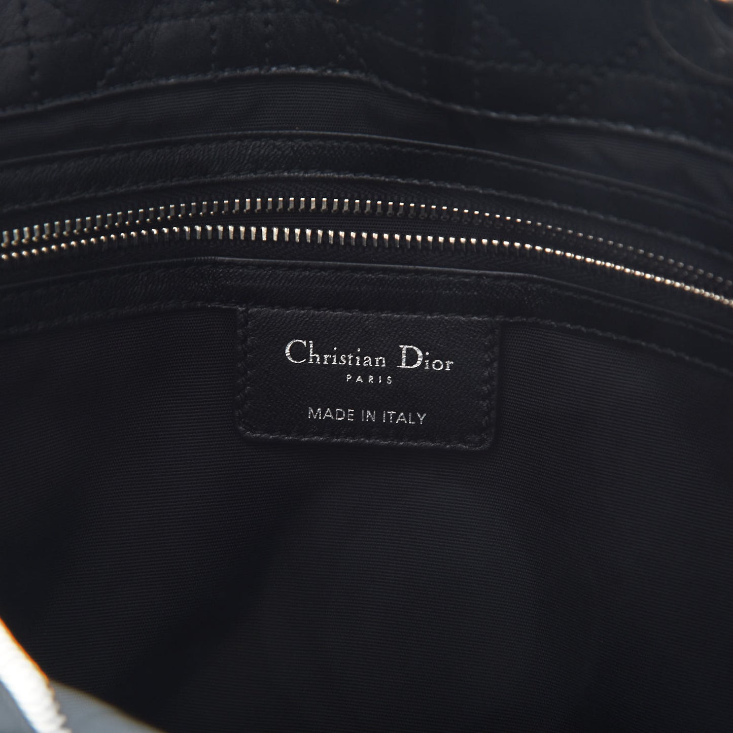 Lambskin Cannage Large Dior Soft Shopping Tote Black