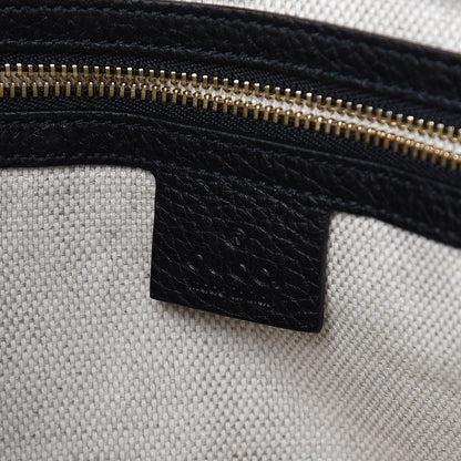 Gucci Pebbled Calfskin Medium Soho Chain Shoulder Bag Black 6 of 9
