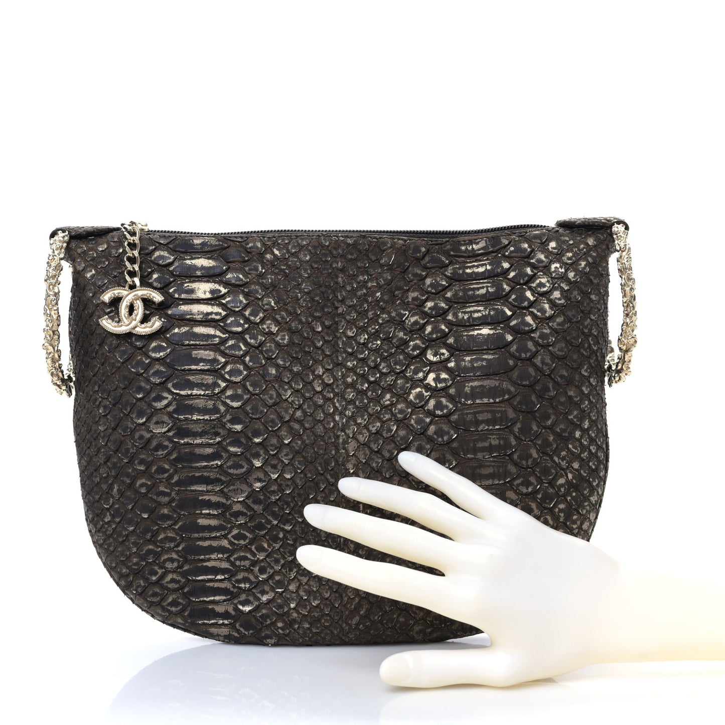 Snakeskin Fortune Cookie Clutch