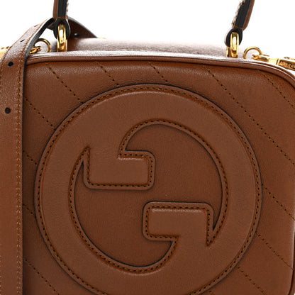 Gucci Sakai Be Green Calfskin Diagonal Stitched Blondie Top Handle Bag Cuir 7 of 12