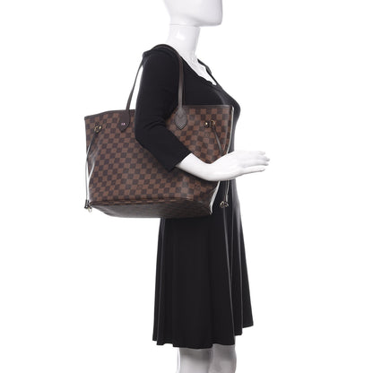 Louis Vuitton Damier Ebene Neo Neverfull MM Rose Ballerine 2 of 11