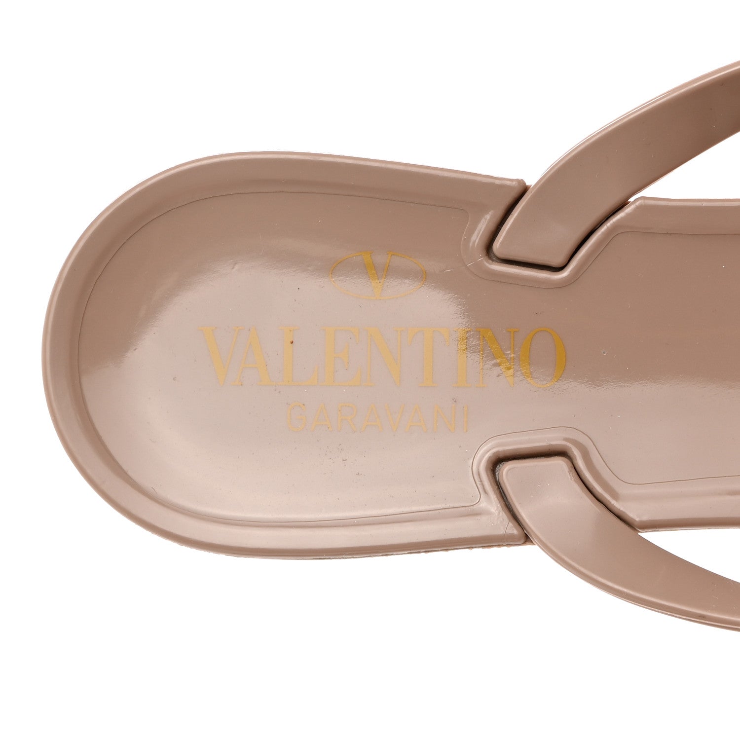 Valentino Garavani PVC Jelly Rockstud Bow Thong Sandals 37 Poudre 6 of 7