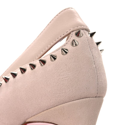 Christian Louboutin Veau Velours Duvette 100 Pumps 36.5 Leche 10 of 11