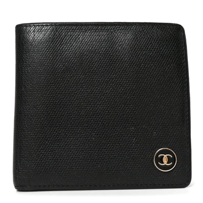 Chanel Grained Calfskin CC Bifold Wallet Black 1 of 7