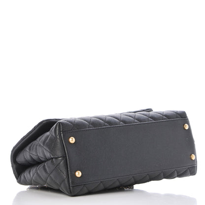 Chanel Caviar Quilted Small Coco Handle Flap Black 5 of 8