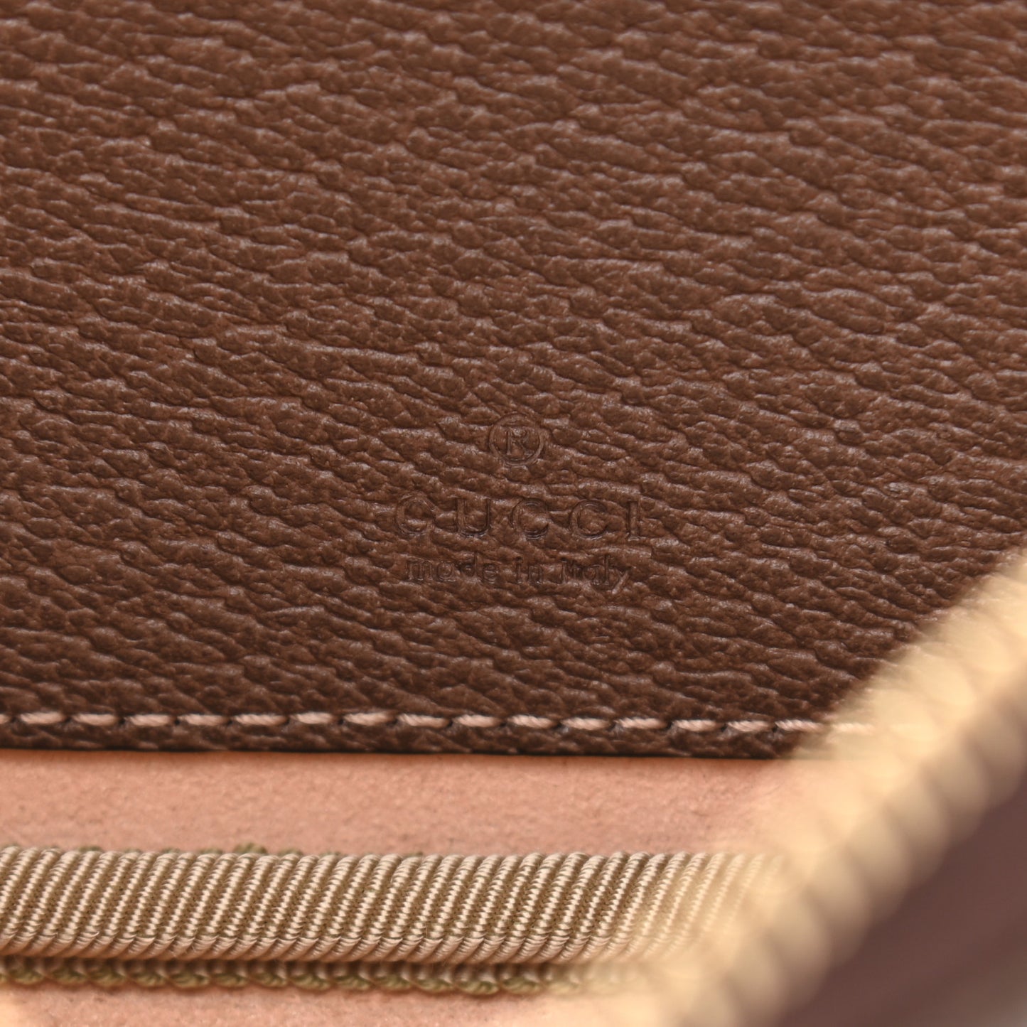 GG Supreme Monogram Ophidia Belted iPhone Case 75 30 Dark Brown