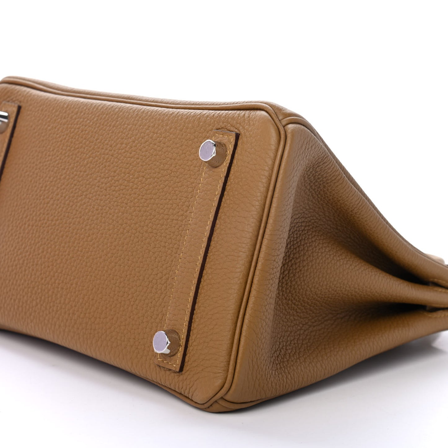 Togo Verso Birkin 25 Bronze Dore Bleu Brume