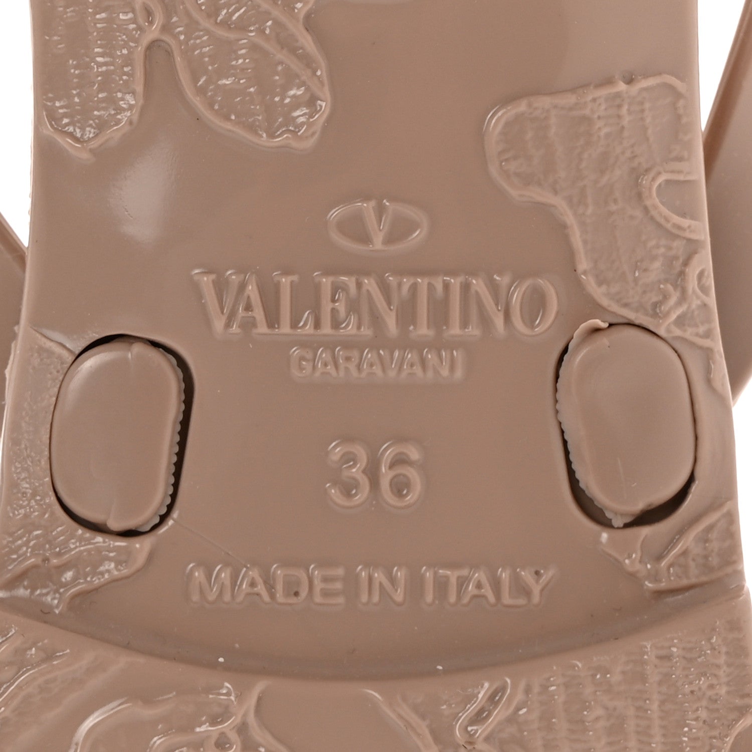 Valentino Garavani PVC Jelly Rockstud Bow Thong Sandals 36 Poudre 6 of 7