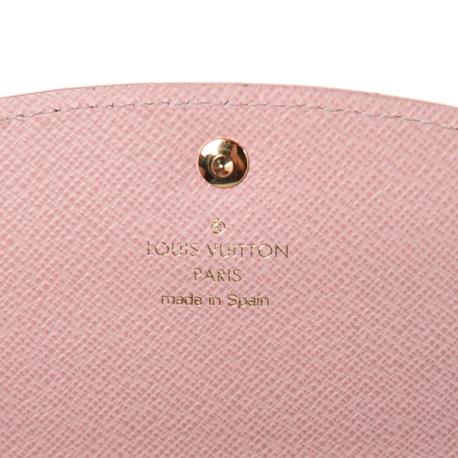 Louis Vuitton Damier Ebene Caissa Wallet Rose Ballerine 6 of 11