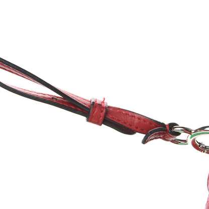 Fendi Nappa Elaphe Monster Eyes Mini Peekaboo Iconic Satchel Ruby Bois de Rose Natural 18 of 18