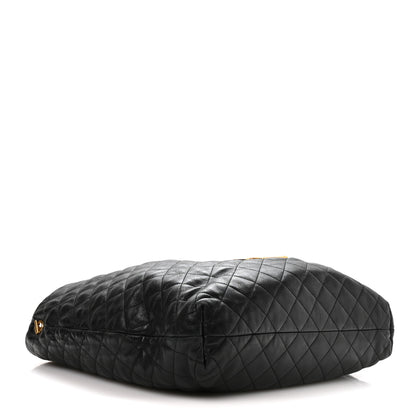 Saint Laurent Lambskin Quilted Maxi Icare Shopping Tote Black 5 of 11
