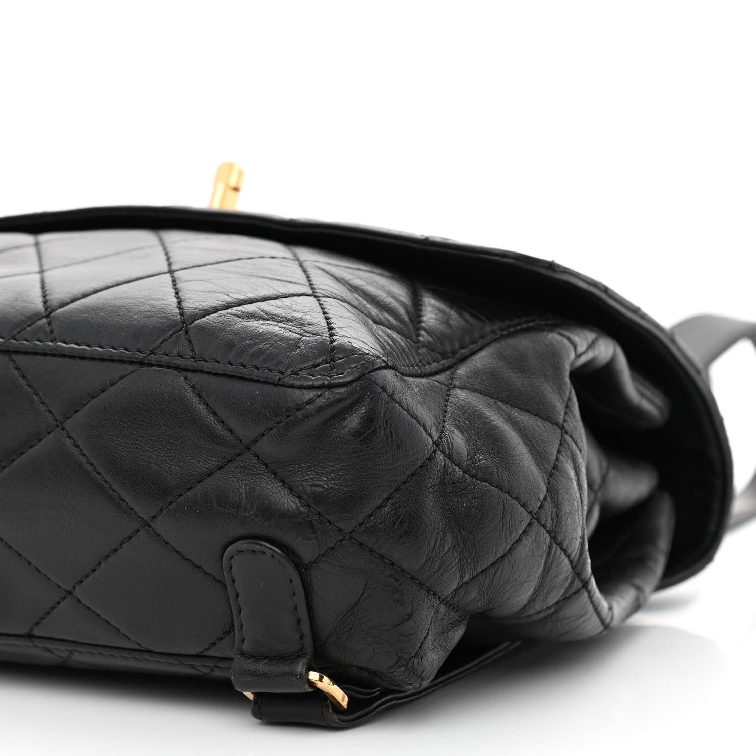 Chanel Lambskin Quilted Backpack Black 10 of 16