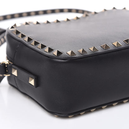Valentino Garavani Calfskin Rockstud Camera Crossbody Bag Black 7 of 9