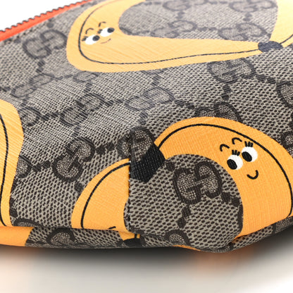 Gucci GG Supreme Monogram Banana Childrens Belt Bag Beige Ebony Multicolor Carrot Orange 9 of 10