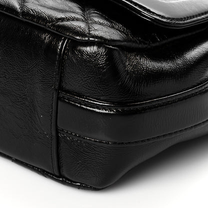 Chanel Crumpled Glazed Lambskin Quilted Small Flap Black 10 of 12