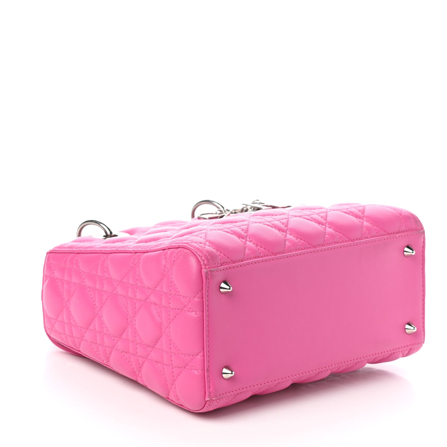 Christian Dior Lambskin Cannage Medium Lady Dior Pink 4 of 9