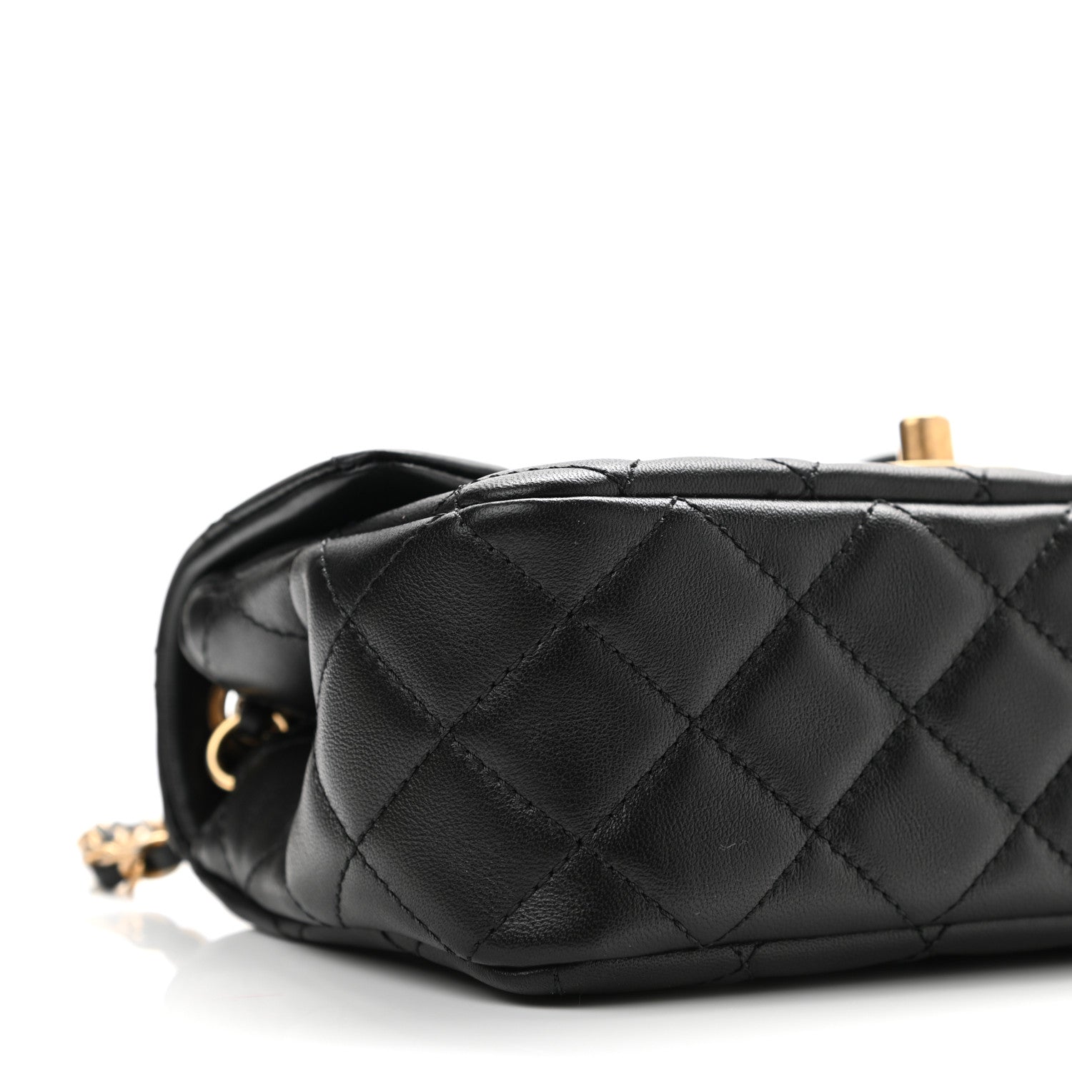 Chanel Lambskin Quilted Mini Romance Rectangular Flap Black 9 of 11