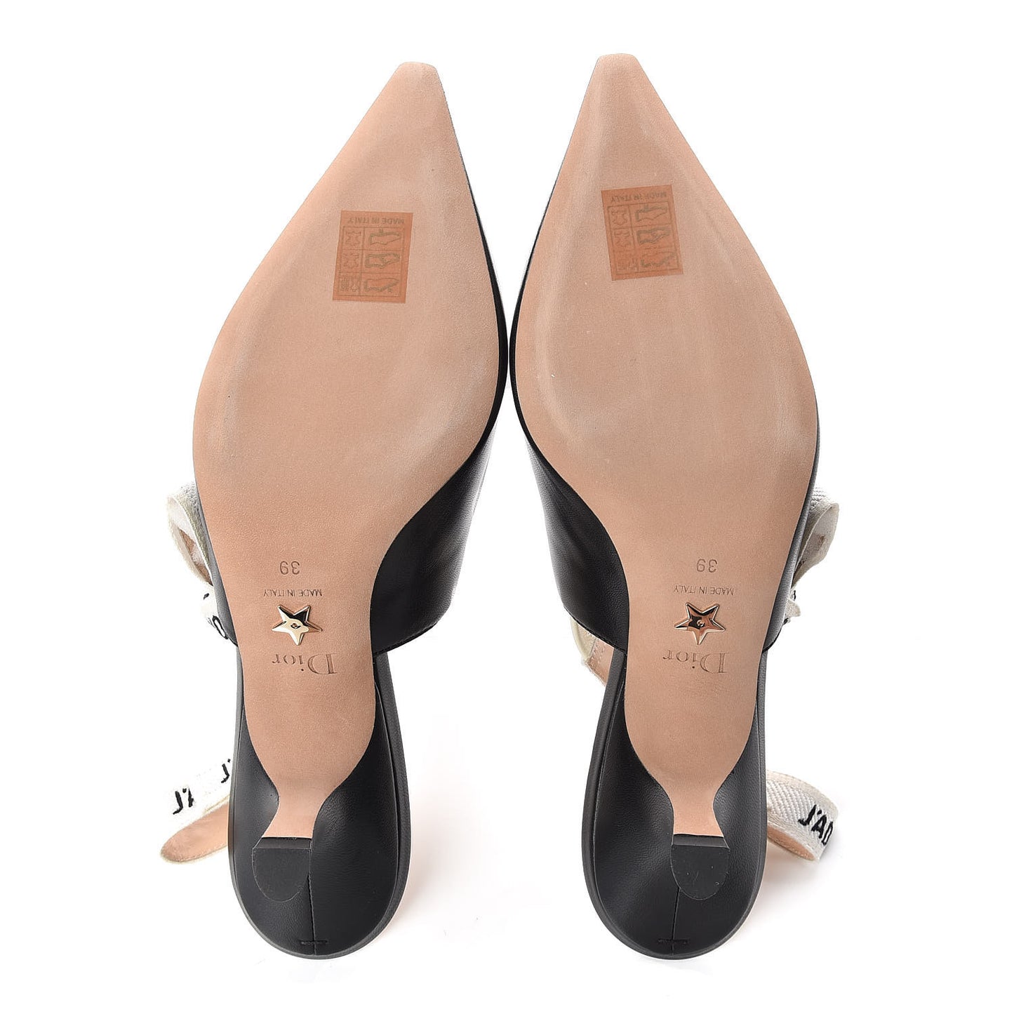 Lambskin Ribbon J'Adior Slingback 65mm Pumps 39 Black