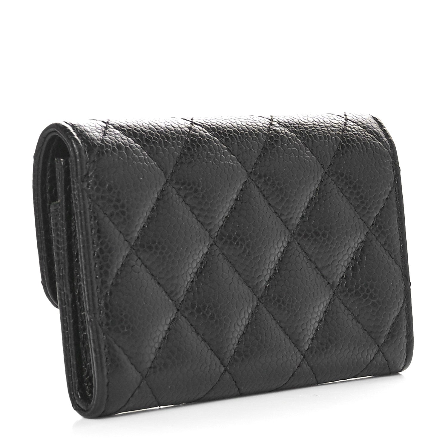 Chanel Caviar Quilted Flap Card Holder Black 3 of 10